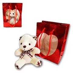 Kit presente urso e sacola 10cm love         cx:480