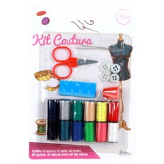 Kit costura 21pcs c/tesoura e botoes                             cx:240