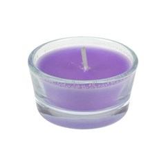 Vela aromatica 2pcs castical vidro 5x3cm     cx:072