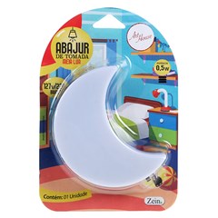 Abajur de tomada meia lua bivolt 8,5cm      cx:060