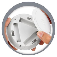 Luminaria led adesiva 3pcs com controle a bateria cx:024