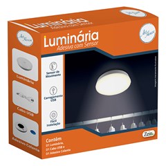 Luminaria adesiva c/ sensor de presenca usb
