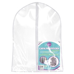 Capa protetora para roupa c/ ziper 60x80cm