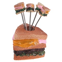Paliteiro ceram lanche com palitos