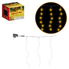 Pisca cortina 200 leds 10 fios 2m branco