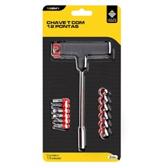 Chave t com 12 pontas                        cx:060