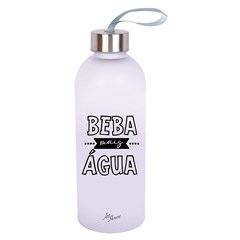 Garrafa plast 940ml c/tampa inox             cx:024
