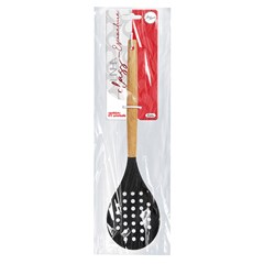 Escumadeira silic cabo madeira 33cm class    cx:048