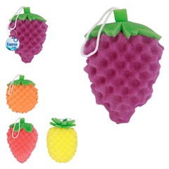 Esponja banho frutas 13cm
