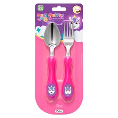 Kit talher inox inf unicornio 2pcs           cx:144