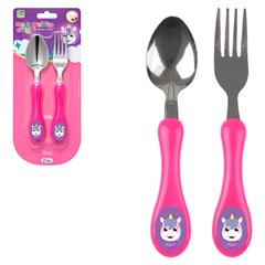Kit talher inox inf unicornio 2pcs           cx:144