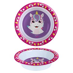 Tigela melamina unicornio 16cm               cx:120