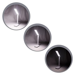 Luminaria de mesa ajustavel 27x8cm usb