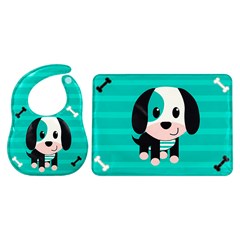 Kit alimentacao 2pcs (babador + descanso de