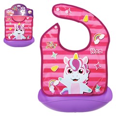 Babador c/pega migalhas unicornio