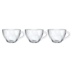 Xicara vidro classic 230ml 3pcs