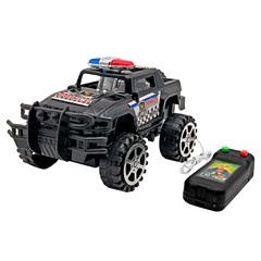 Carro c/r 3 funcoes road police c/fio 17cm