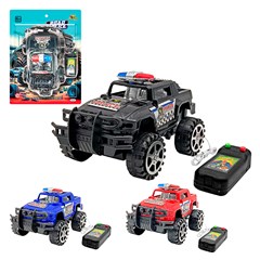 Carro c/r 3 funcoes road police c/fio 17cm