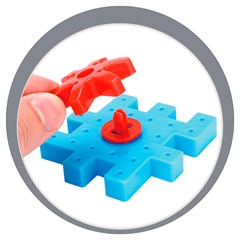 Blocos de montar engrenagens 81pcs           cx:006