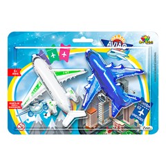 Kit aviao 2pcs 11cm                          cx:060
