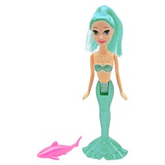 Boneca amy sereia c/peixe 18cm               cx:096