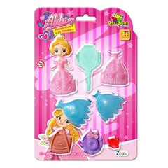 Boneca abbie princesa troca roupa 8cm        cx:072