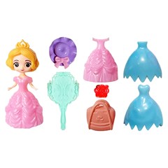 Boneca abbie princesa troca roupa 8cm        cx:072