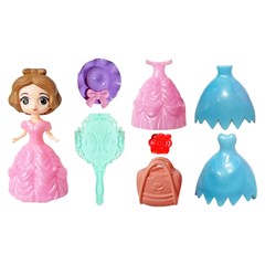 Boneca abbie princesa troca roupa 8cm        cx:072