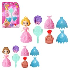 Boneca abbie princesa troca roupa 8cm        cx:072