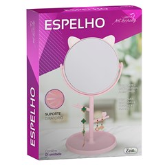 Espelho c/suporte e gancho 15x31c            cx:024