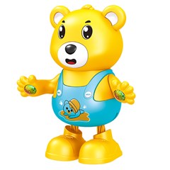 Urso dancarino c/som e luz 20cm              cx:012