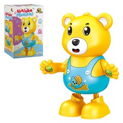 Urso dancarino c/som e luz 20cm              cx:012