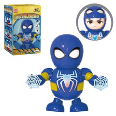 Robo hero dancarino c/som e luz 20cm         cx:012