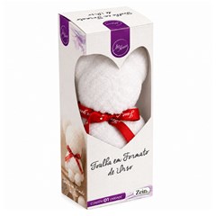 Toalha em formato de urso 21cm               cx:036