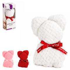 Toalha em formato de urso 21cm               cx:036