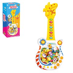 Guitarra animais interativa 44x18cm          cx:006