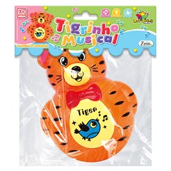 Tigre musical c/luz teimoso 15cm             cx:024