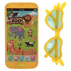 Celular musical com oculos 13cm              cx:048