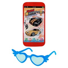 Celular musical com oculos 13cm              cx:048