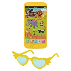 Celular musical com oculos 13cm              cx:048