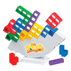 Jogo torre encaixe e equilibrio de blocos m  cx:048