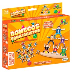 Jogo equilibra bonecos