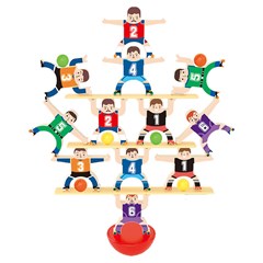 Jogo equilibra bonecos