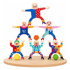 Jogo equilibra bonecos