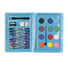 Kit escolar maleta c/13 pcs azul
