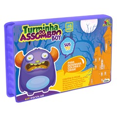 Kit escolar maleta c/31 pcs azul             cx:00048