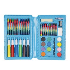 Kit escolar maleta c/31 pcs azul             cx:00048