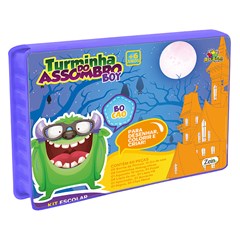 Kit escolar maleta c/60 pcs azul             cx:00024