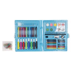 Kit escolar maleta c/60 pcs azul             cx:00024