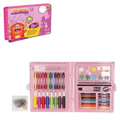 Kit escolar maleta c/60 pcs rosa             cx:00024